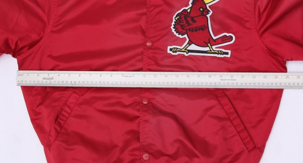 Vintage MLB By Starter St. Louis Cardinals Satin Red Snap Button Jacket L | Migration_Jackets - View 6 | Fashion Rerun