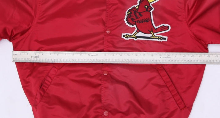 Vintage MLB By Starter St. Louis Cardinals Satin Red Snap Button Jacket L | Migration_Jackets - View 6 | Fashion Rerun