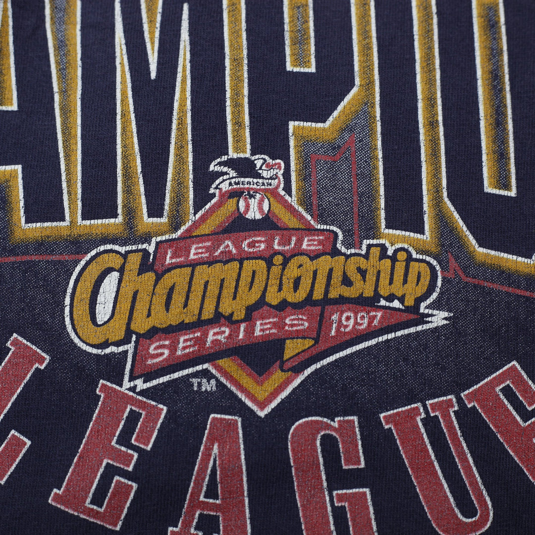 Vintage 1997 Cleveland Indians American League Champions Made in USA Size XL