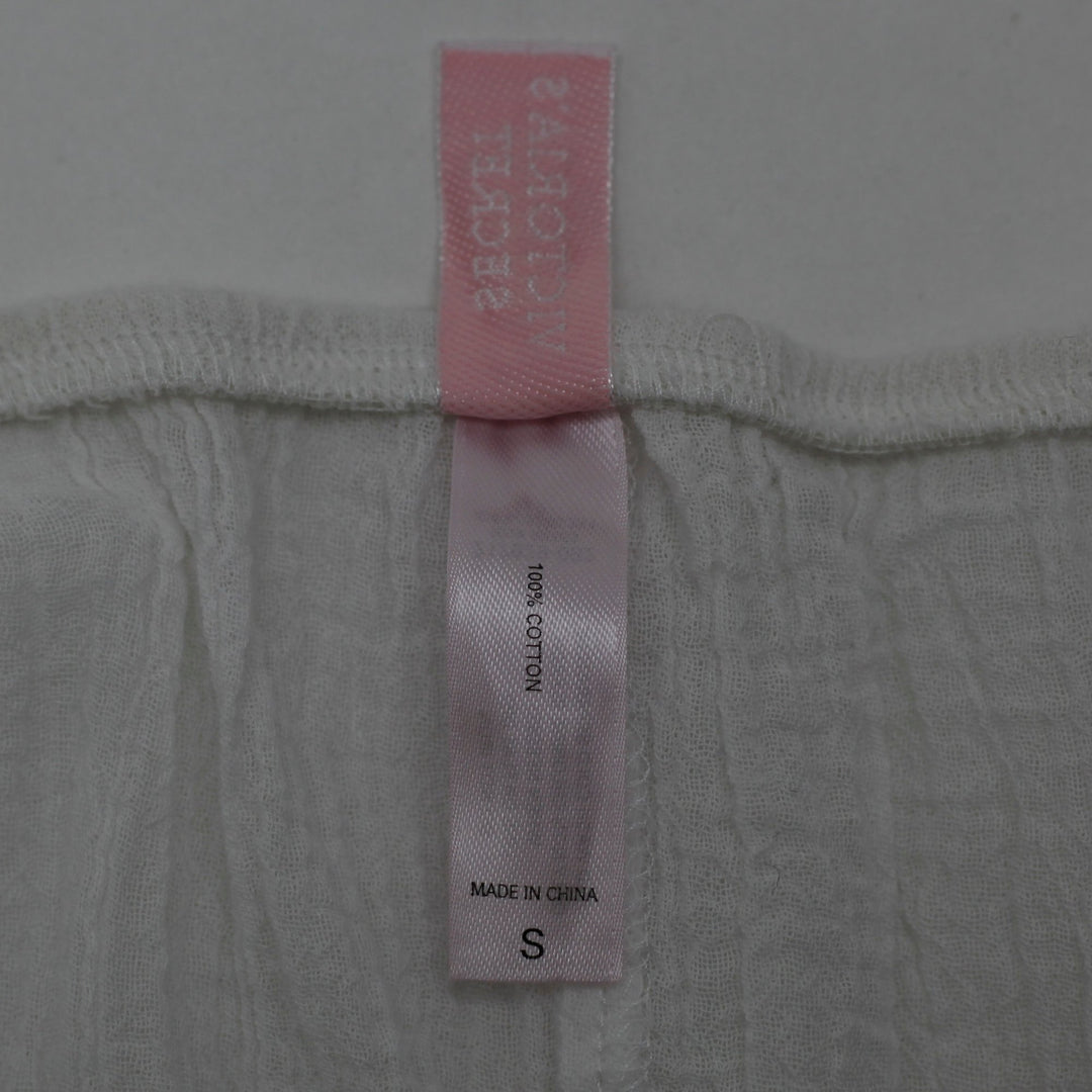 Y2K Ladies Victoria's Secret Wrap Tie Waist 100% Cotton Gauze Skirts White S