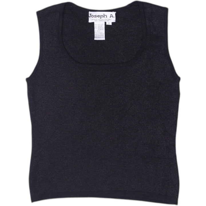 Y2K Ladies Joseph A. Metallic Shimmer Tank Top Size S