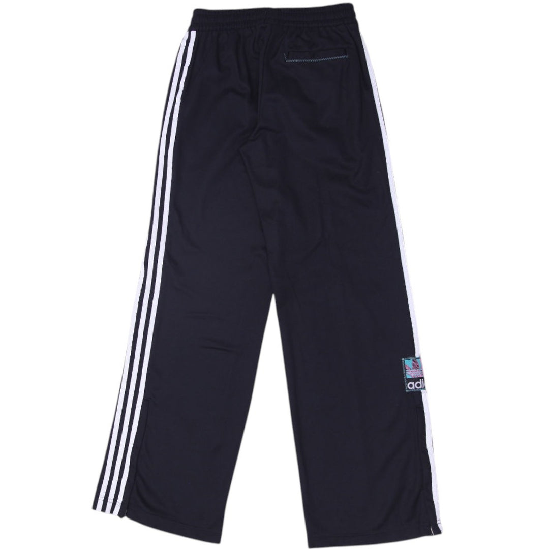 Ladies Adidas Track Pants Black Striped Logo Athletic Wear Size S | Migration_Pants - Side View | Fashion Rerun
