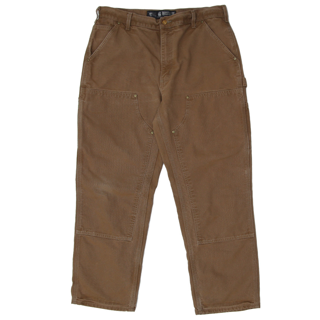 Shop Mens Carhartt B01 BRN Loose Original Fit Double Knee Work