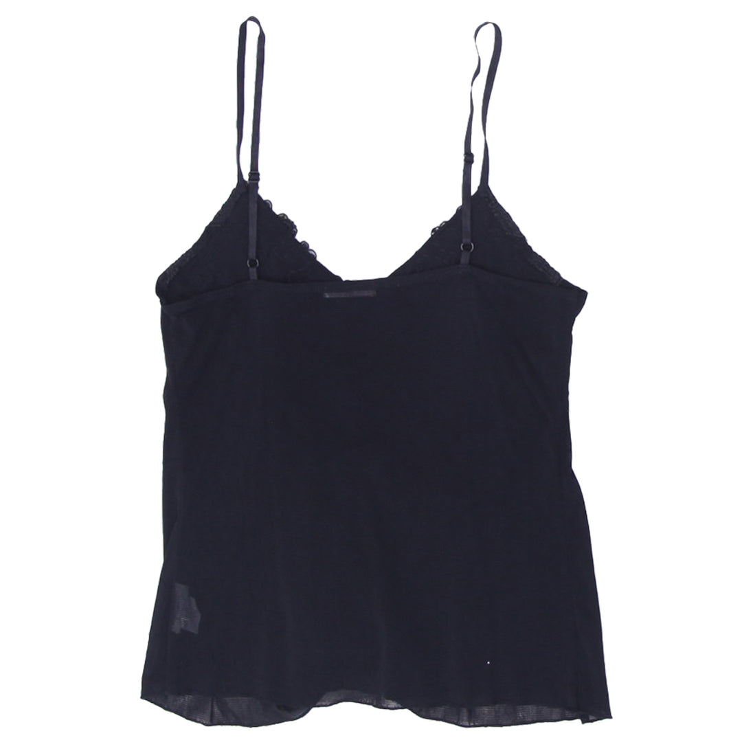 Y2K Ladies Strappy Black Sequin Top