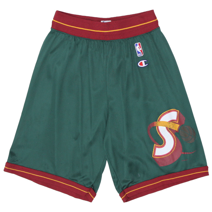 Vintage Seattle SuperSonics NBA Nylon Shorts Size M - Fashion Rerun Vintage Migration_Shorts