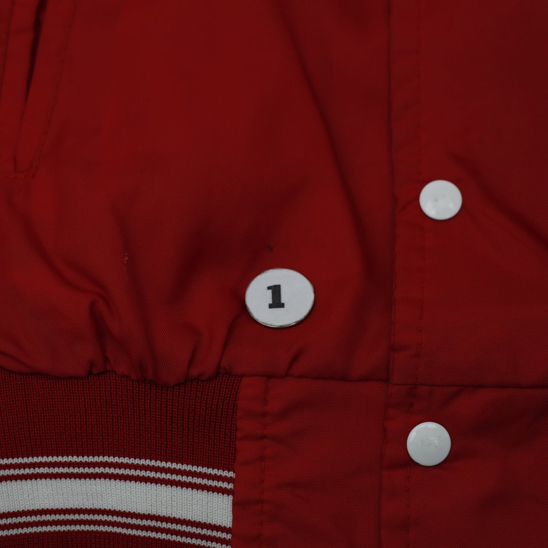 Vintage Canada Sportswear Varsity Jacket Red Nylon 1989 Champs Embroidered S | Migration_Jackets - Alternate | Fashion Rerun