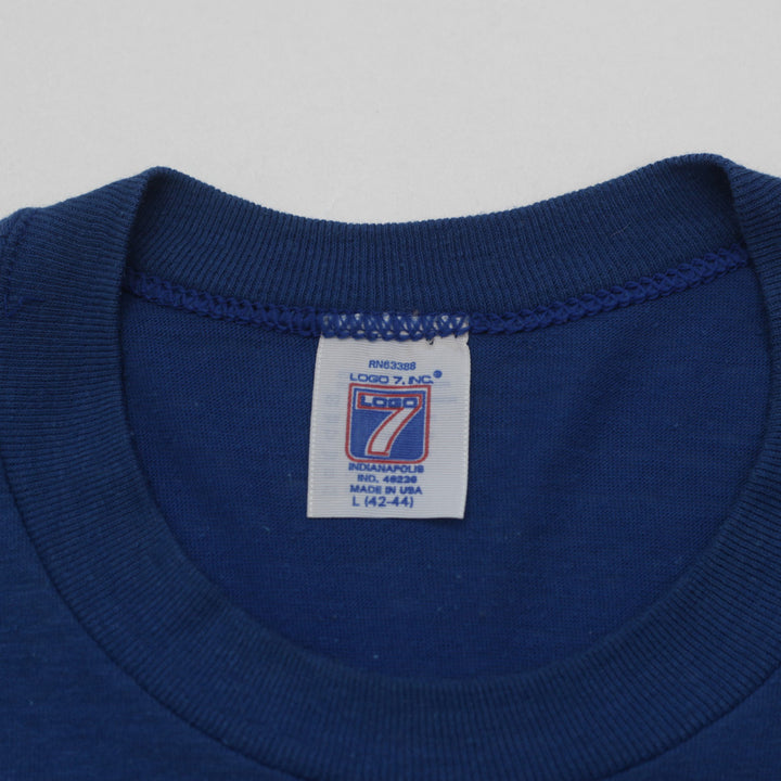 Vintage Logo 7, Los Angeles Rams T-Shirt, Single Stitch Made in USA Size L - Fashion Rerun Vintage 