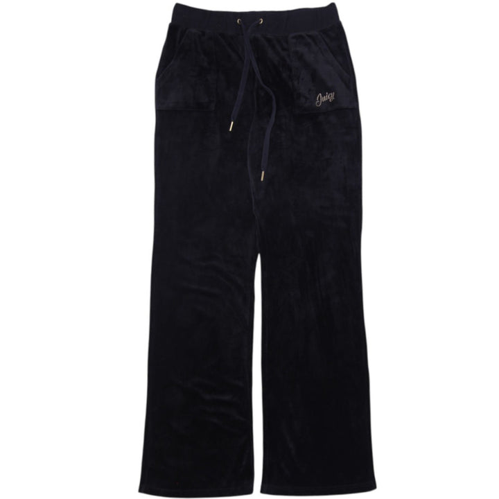 Y2K Ladies Juicy Couture Velour Wide Leg Track Pants Size M
