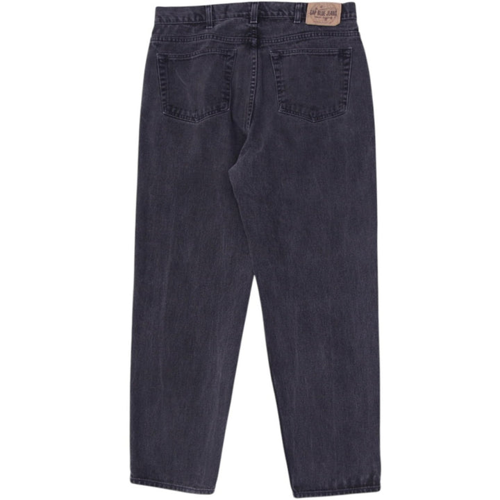Vintage Mens GAP Easy Fit Black Jeans Denim Straight Leg