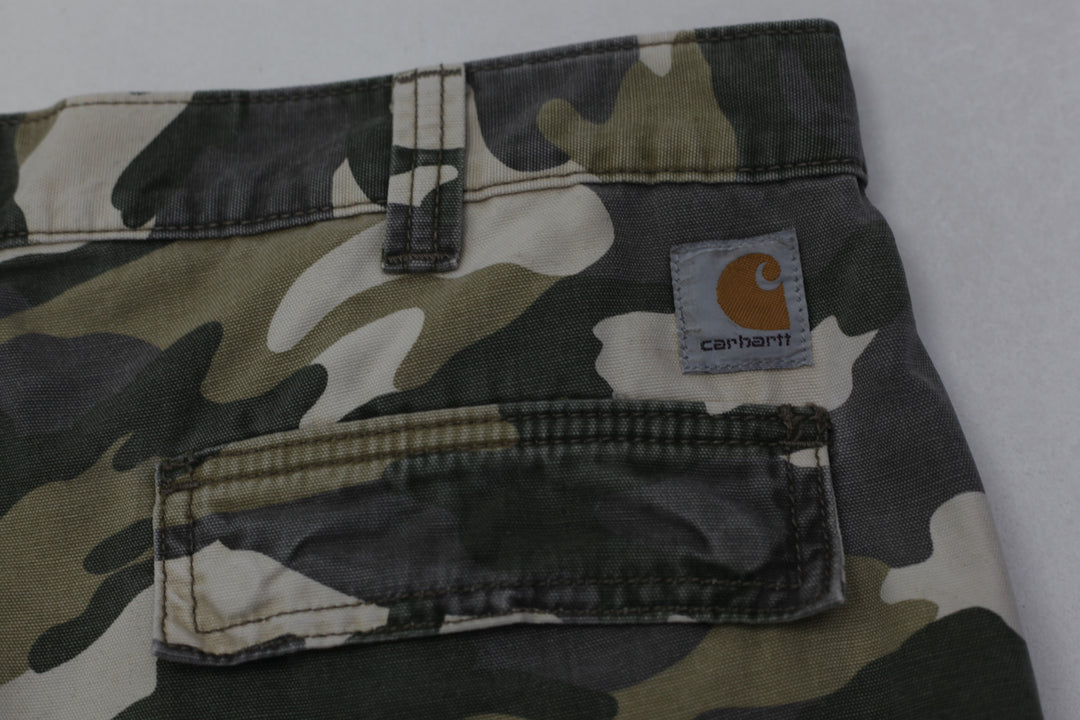 Mens Carhartt Relaxed Fit Cargo Camo Short