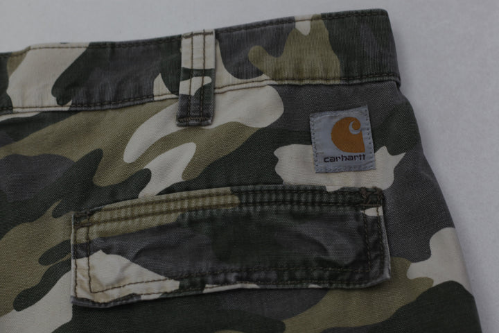 Mens Carhartt Relaxed Fit Cargo Camo Short