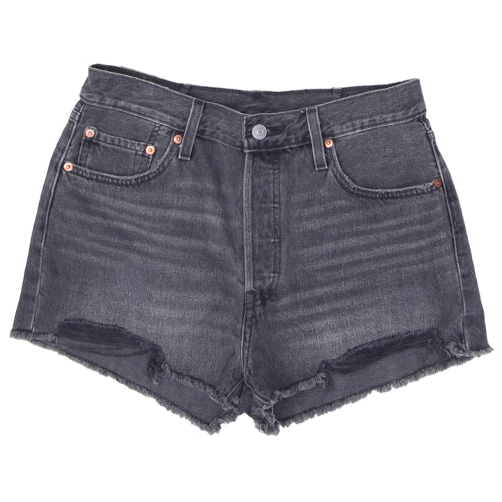 Ladies Levi's 501 Button Fly High Rise Denim Shorts