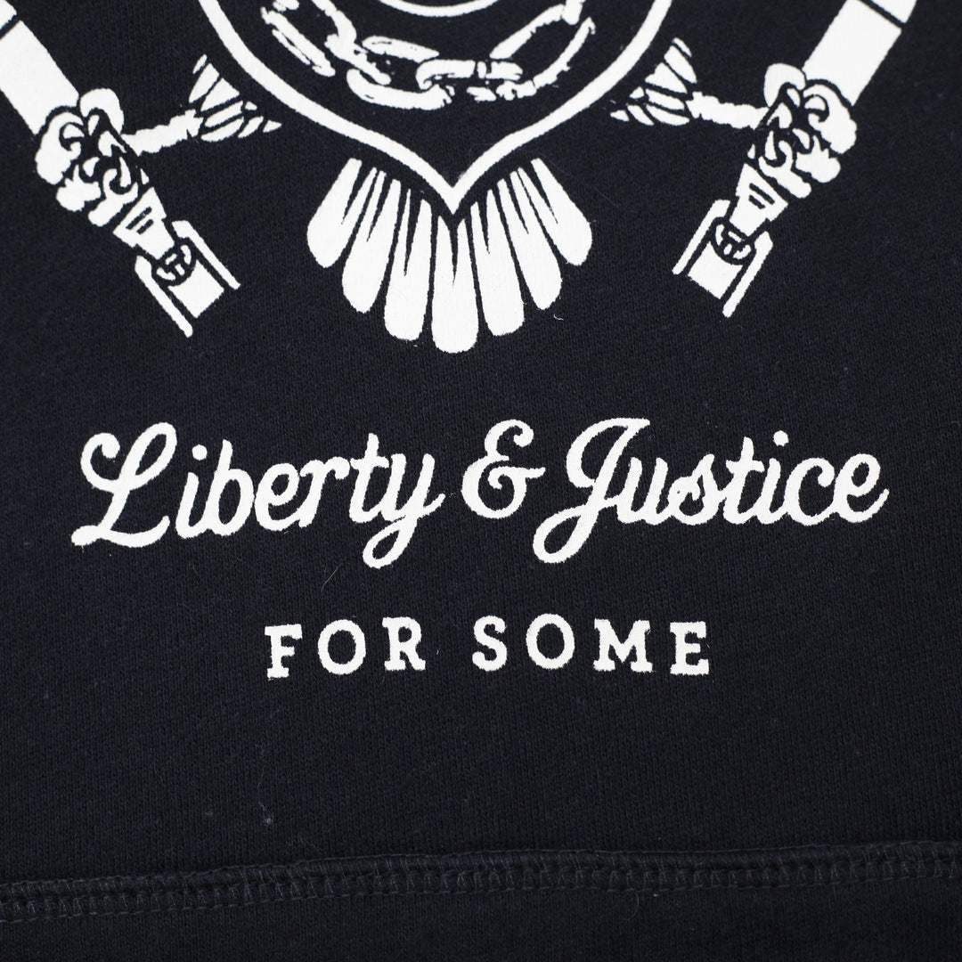 Mens Obey Hoodie Black Graphic Liberty Sweatshirt | Migration_Hoodies SW COLLECTION - Alternate View | Fashion Rerun