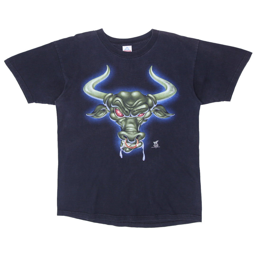 1993 Vintage The Rock Layin' The Smack Down WWF T-Shirt AAA L - Fashion Rerun Vintage Migration_T-Shirt