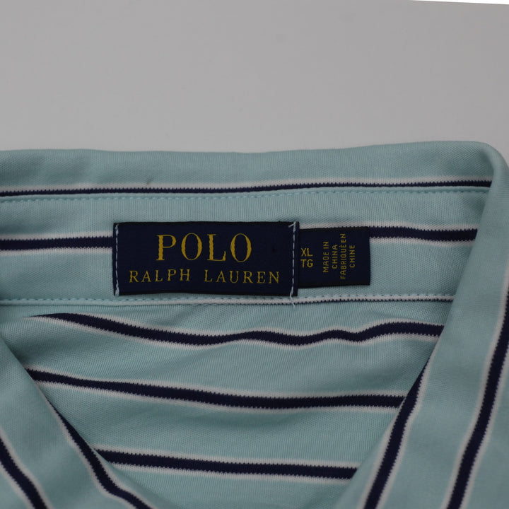 Polo Ralph Lauren Striped Cotton Classic Polo Shirt Size XL | Migration_T-Shirts - Back View | Fashion Rerun