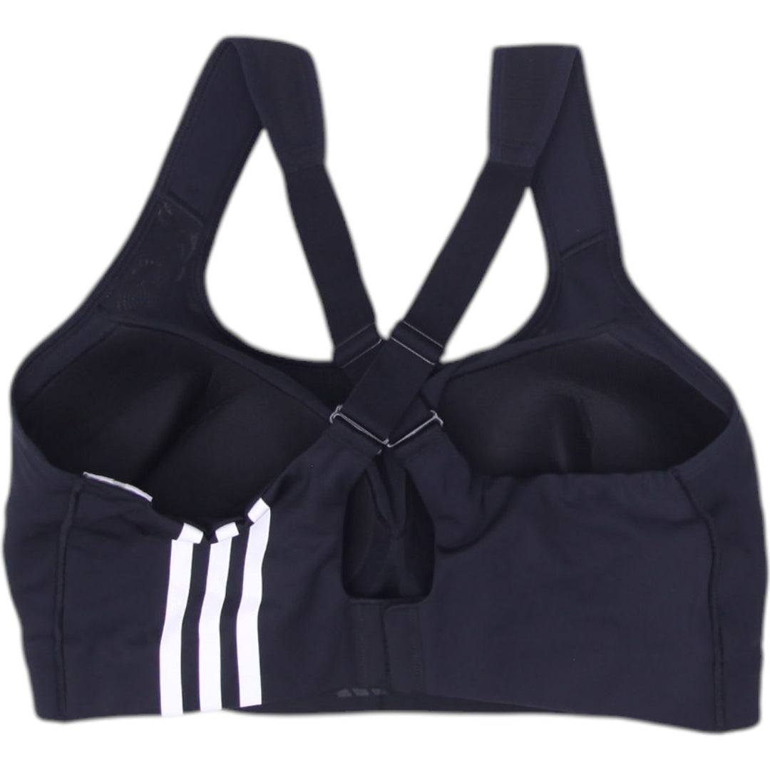 Ladies Adidas Sports Bra Black High Support Racerback Top Size XL