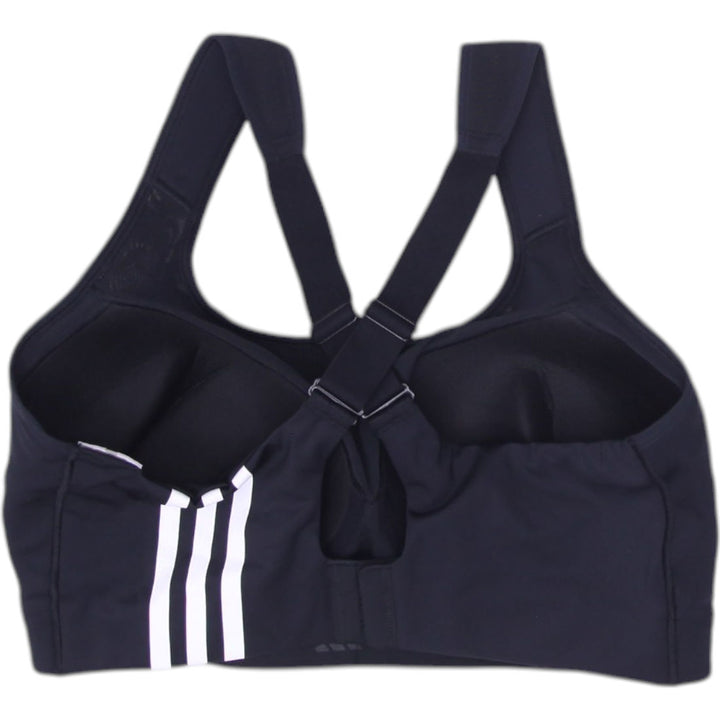 Ladies Adidas Sports Bra Black High Support Racerback Top Size XL