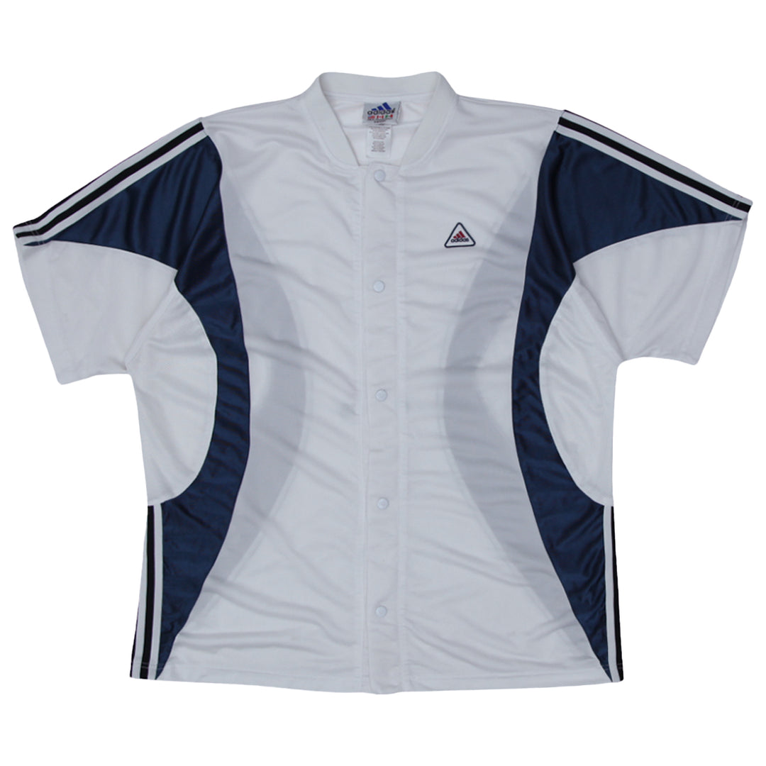 Vintage 90's Adidas Short Sleeve Button Up Jacket XL - Fashion Rerun Vintage Migration_Jacket