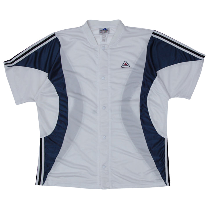 Vintage 90's Adidas Short Sleeve Button Up Jacket XL - Fashion Rerun Vintage Migration_Jacket