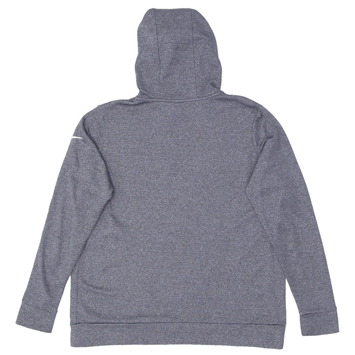 Mens Nike Just Do It Print Pullover Hoodie Gray - Fashion Rerun Vintage Migration_Sweaters