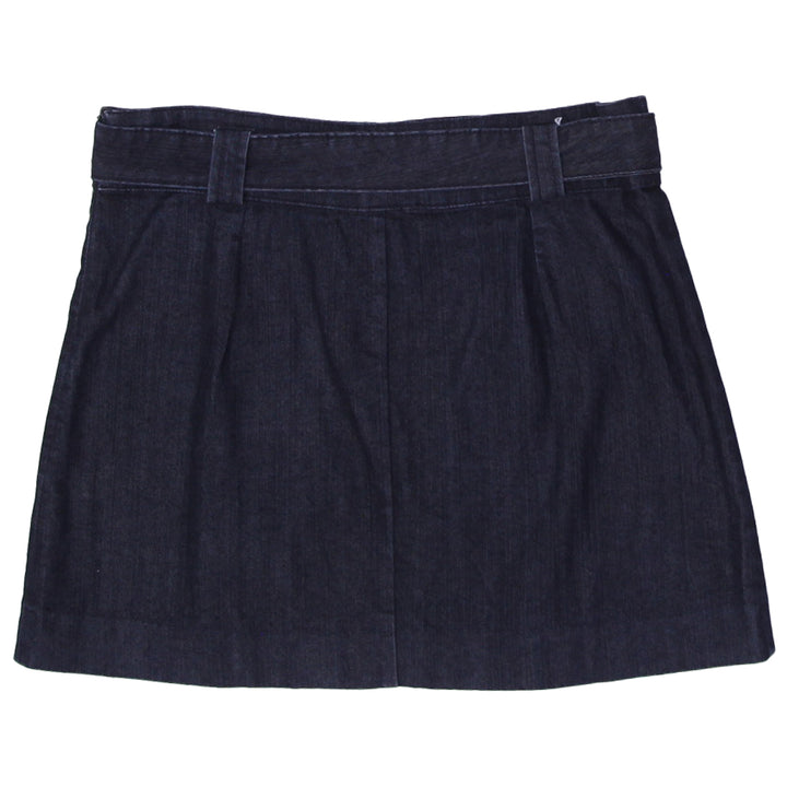 Y2K Ladies Liquid Belted Denim Skirt