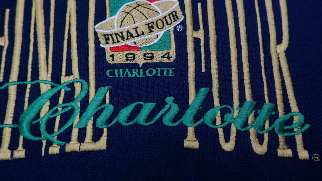 Vintage Mens Logo 7 Sweatshirt Navy NCAA Graphic Sports | Migration_Sweatshirt UAENAT20 - Detail View | Fashion Rerun