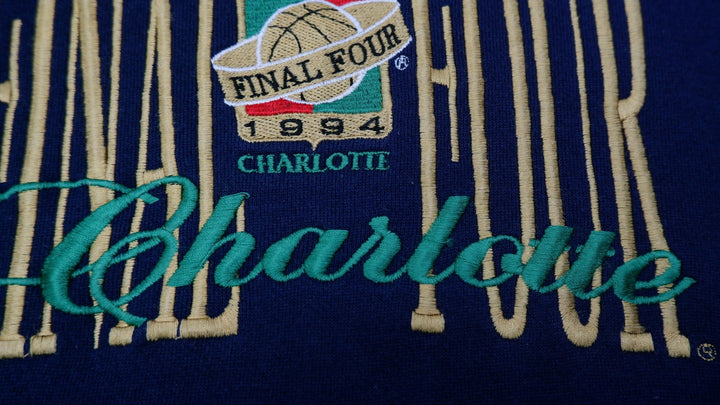 Vintage Mens Logo 7 Sweatshirt Navy NCAA Graphic Sports | Migration_Sweatshirt UAENAT20 - Detail View | Fashion Rerun