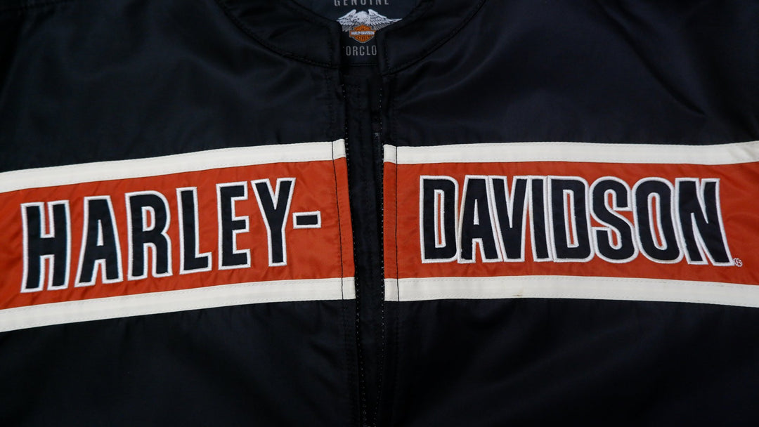 Mens Harley Davidson Motorcycle Zip Up Jacket