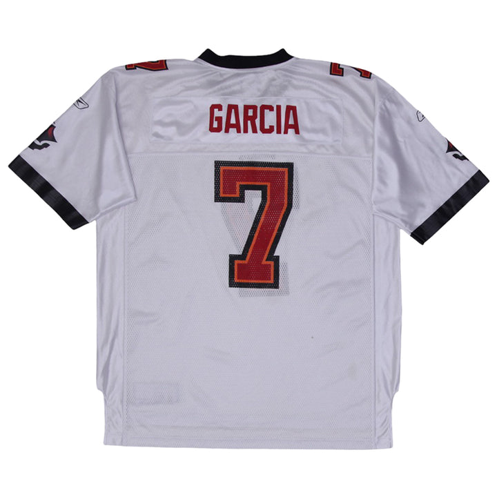 Mens 2007 White Tampa Bay Buccaneers #7 Jeff Garcia NFL Football Jersey