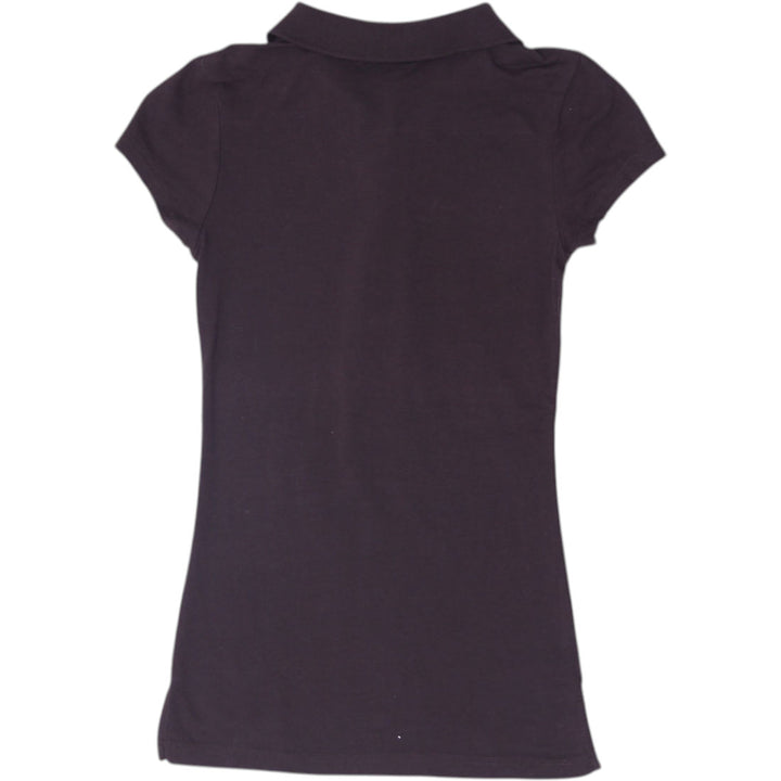 Y2K Ladies Seductions Fitted Stretch Short Sleeve Polo Shirt Size S
