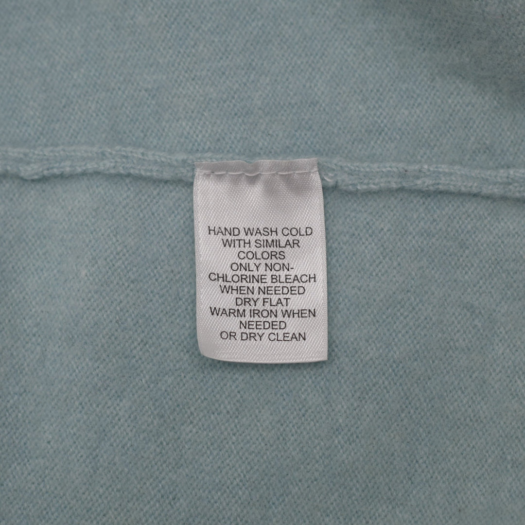 Ladies Prive 100% Cashmere Shawl Collar V-Neck Sweater Size M