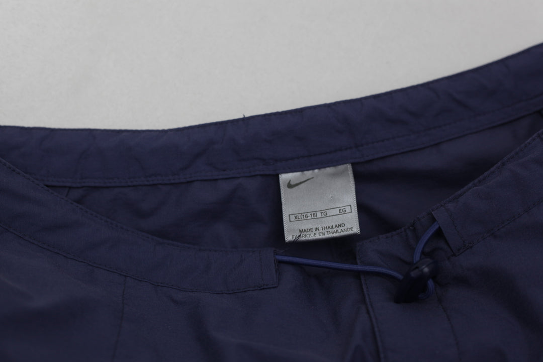 Vintage Ladies Embroidered Nike Logo Nylon Pants