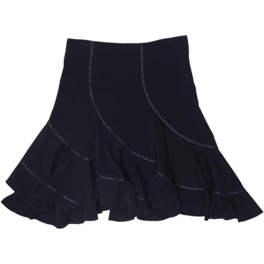 Y2K Ladies Le Chateau Spiral Tiered Ruffle Skirt Size M