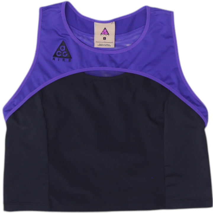 Ladies Nike ACG Sleeveless Vest Black Purple Athletic Breathable Top Size L | Migration_Tops | Fashion Rerun