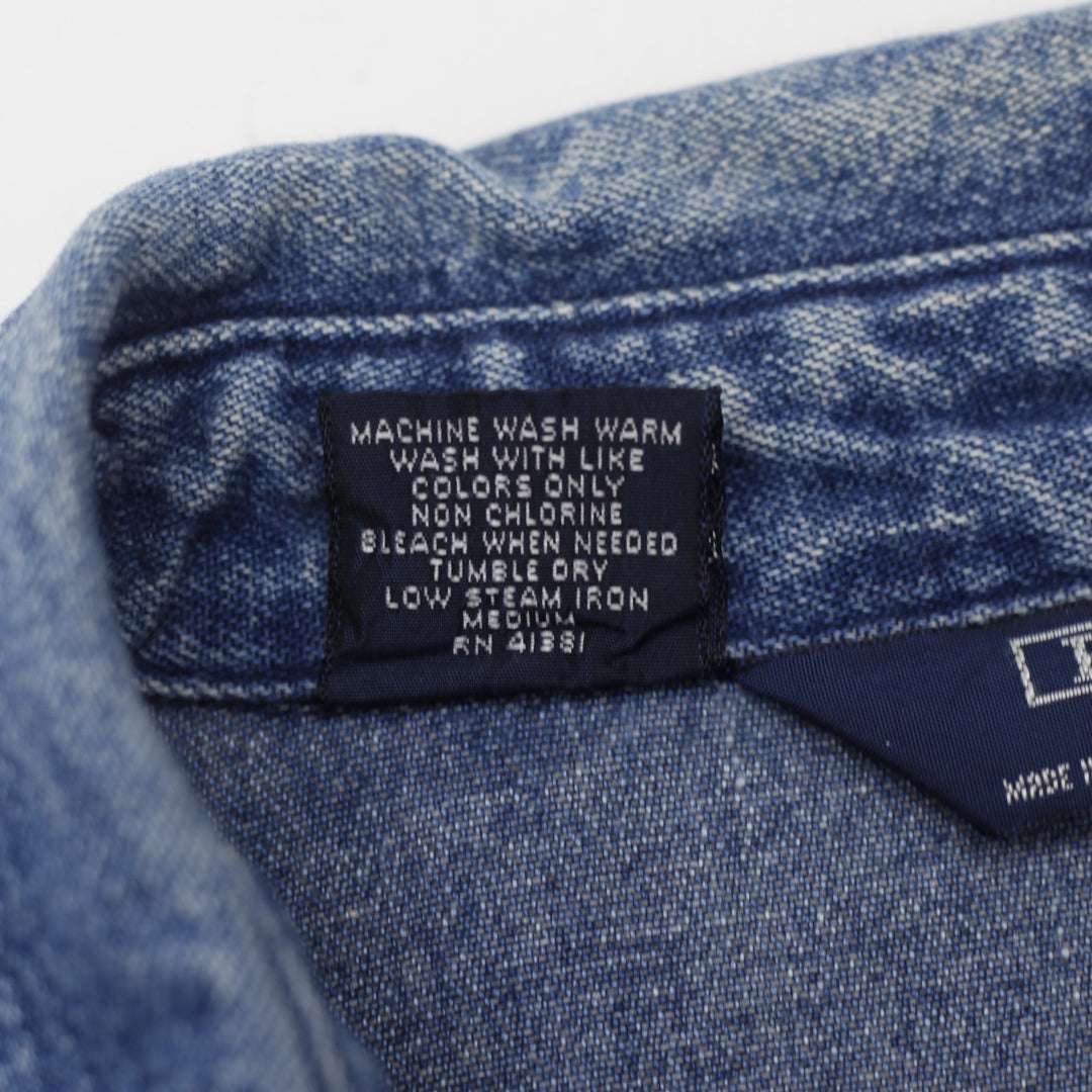 Vintage 90s Polo Ralph Lauren Denim Jacket Made in USA Size L