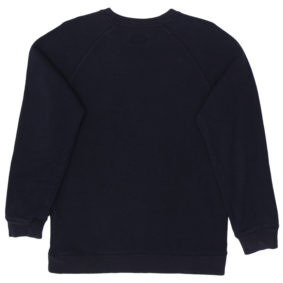 Mens Embroidered Stussy Black Crewneck Sweatshirt