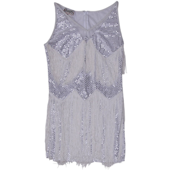 Y2K Ladies Charades Fringe Dress Size L | Migration_Dresses | Fashion Rerun