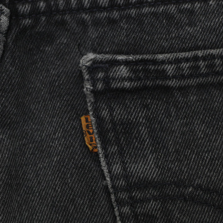 Vintage 90s Levi's 634 Orange Tab Faded Black Denim Jeans W33 L32