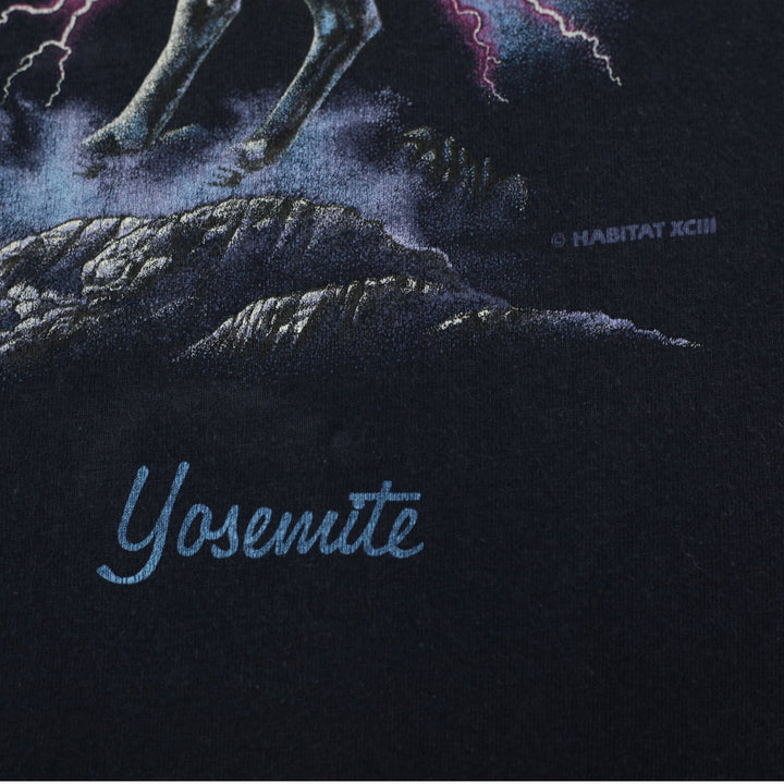 Vintage 1993 Signal Sports Yosemite Eagle Lightning Horse T-Shirt