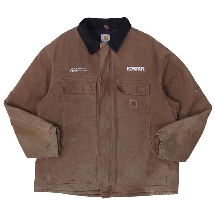 Vintage Carhartt Arctic Quilt Lined Sandstone Traditional Coat C26 BRN Slightly Distressed Jacket