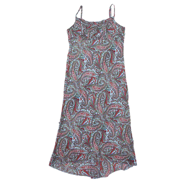 Y2K Ladies Strappy Paisley Print Jonathan Martin Dress
