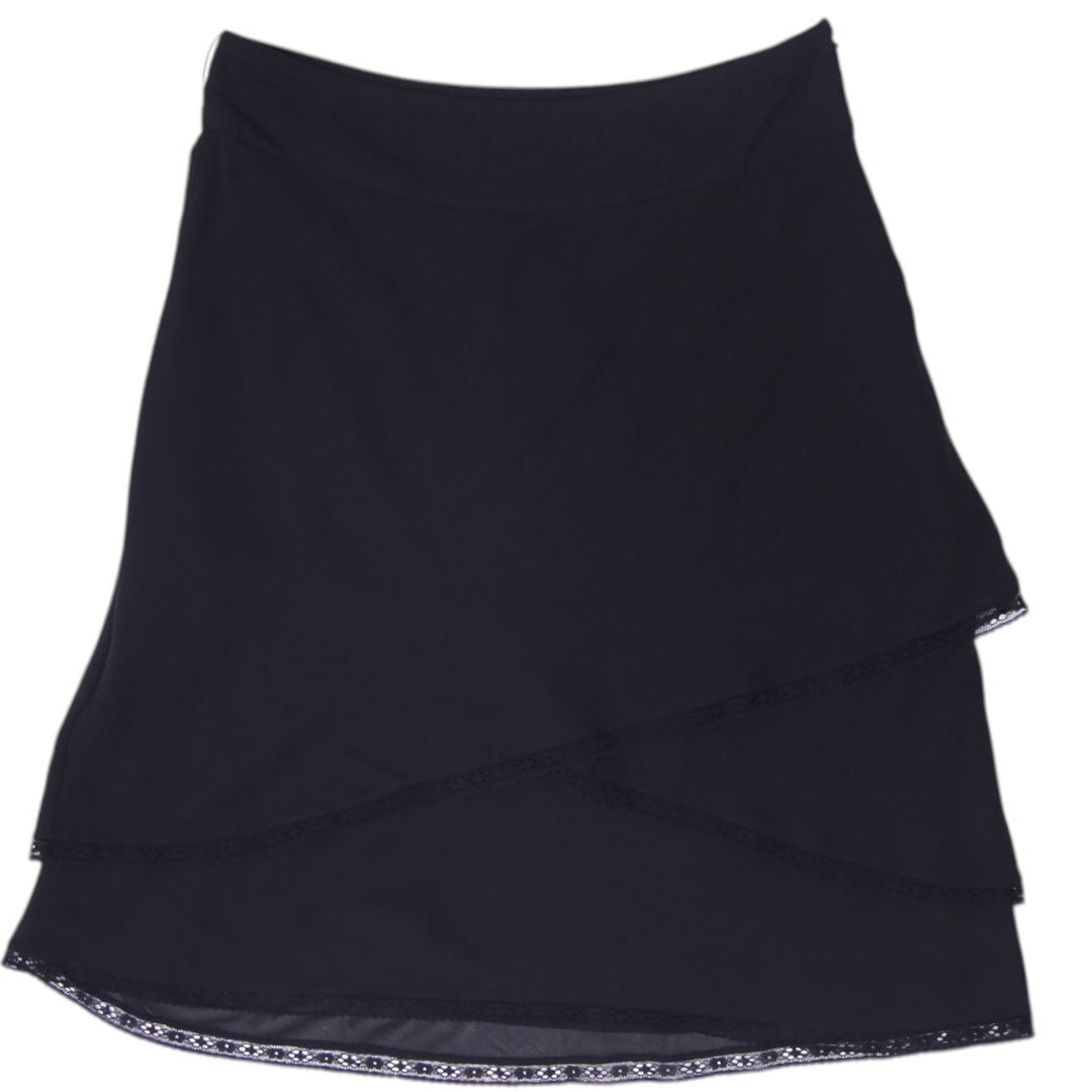 Y2K Ladies R Petites Skirt Structured Layered Midi Skirt Size 10