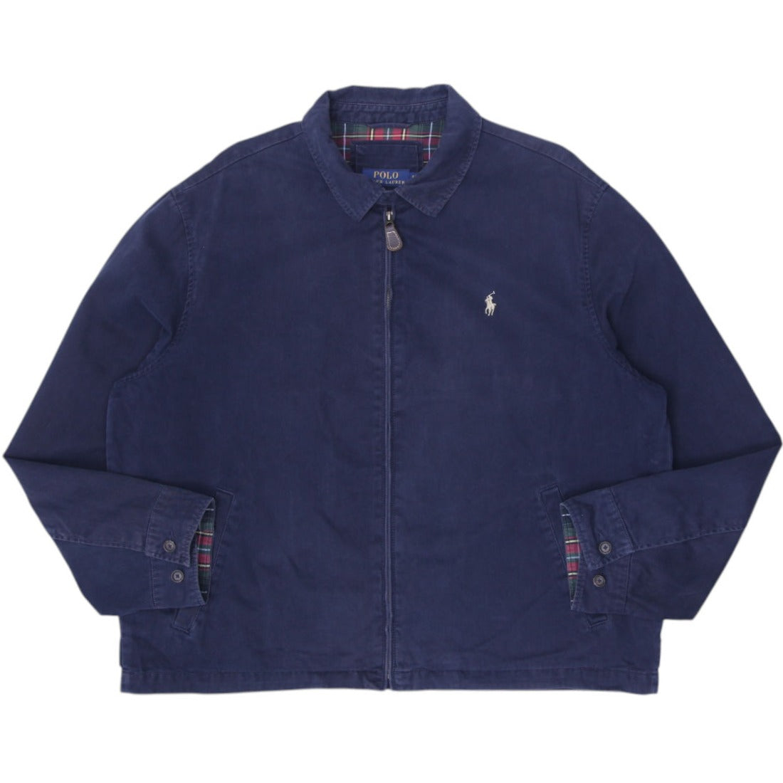 Shop Mens Polo Ralph Lauren Navy Blue Full Zip Harrington Jacket