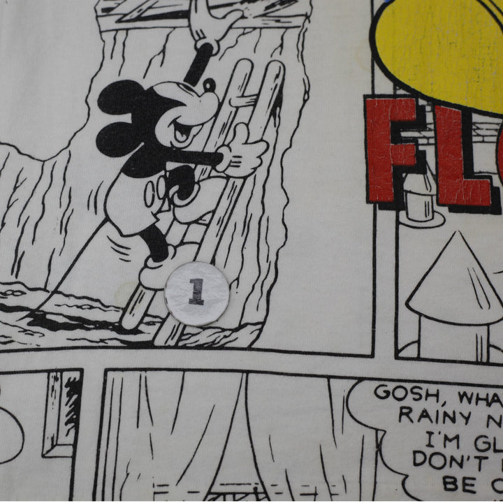 Vintage Mickey Mouse Comic Strip AOP T-Shirt Sherry's Tag USA Made Medium