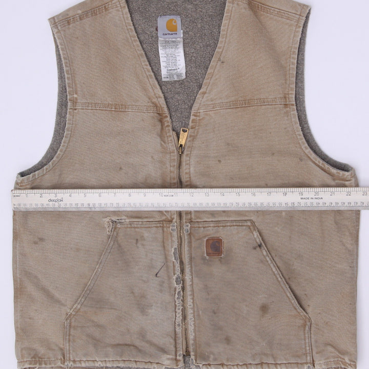 Vintage Vintage Carhartt V26 CML Sherpa Lined Duck Canvas Vest Size L