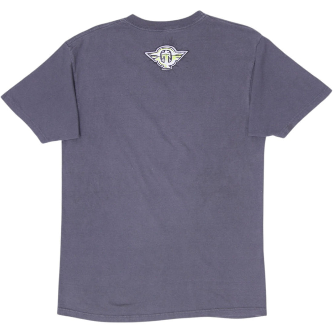 Y2K Mens Tapout Charcoal Grey Chain Logo Graphic Short Sleeve T-Shirt Size M
