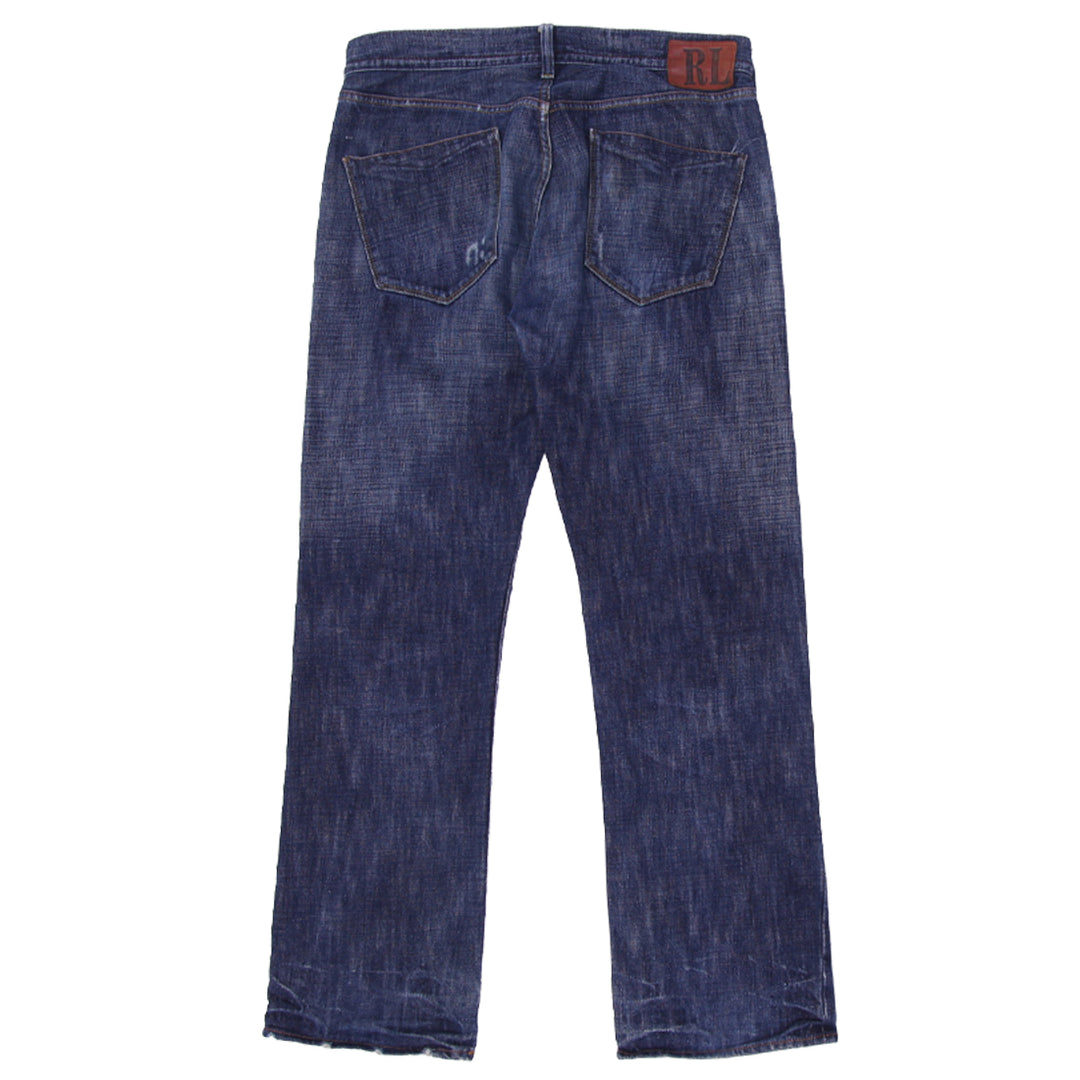 Mens Ralph Lauren Straight Leg Button Fly Mercer Low Rise Jeans