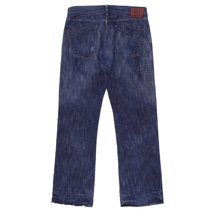 Mens Ralph Lauren Straight Leg Button Fly Mercer Low Rise Jeans