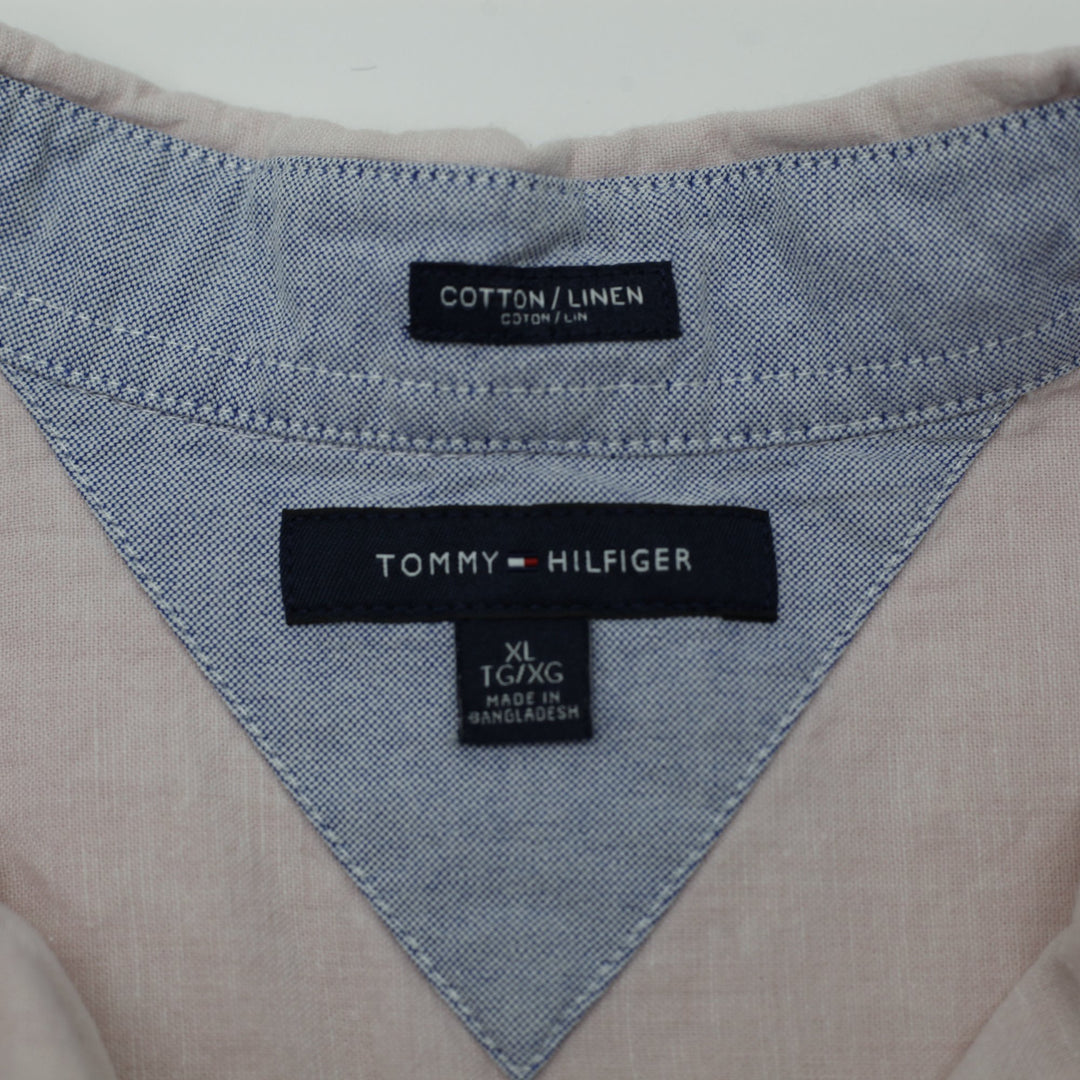 Tommy Hilfiger Linen Blend Shirt | Migration_Shirts MJ DROP - Back View | Fashion Rerun