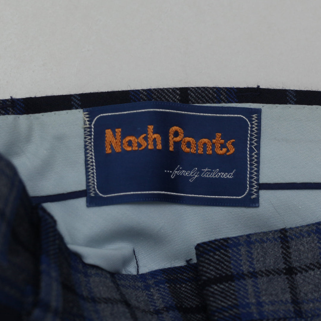 Vintage Nash Pants Plaid Pure Virgin Wool Pants - Fashion Rerun Vintage Migration_Pants